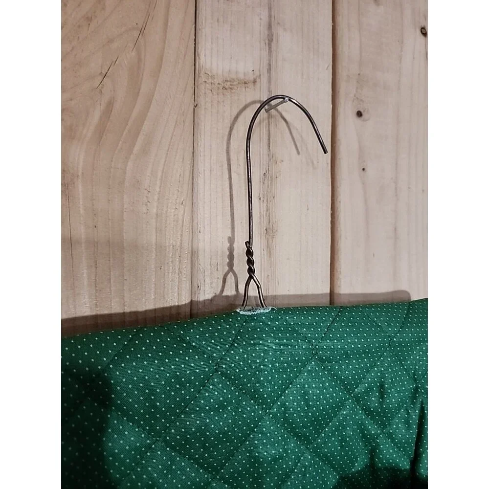 Vintage Handmade Novelty Lingerie Inspired Clothes Pin Bag Hanging with Garters